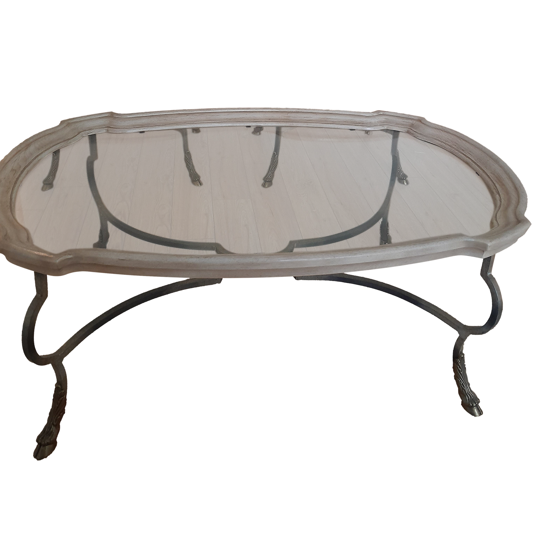 Set of 3 Glass-Top Drexel Heritage Occasional Tables | Chairish