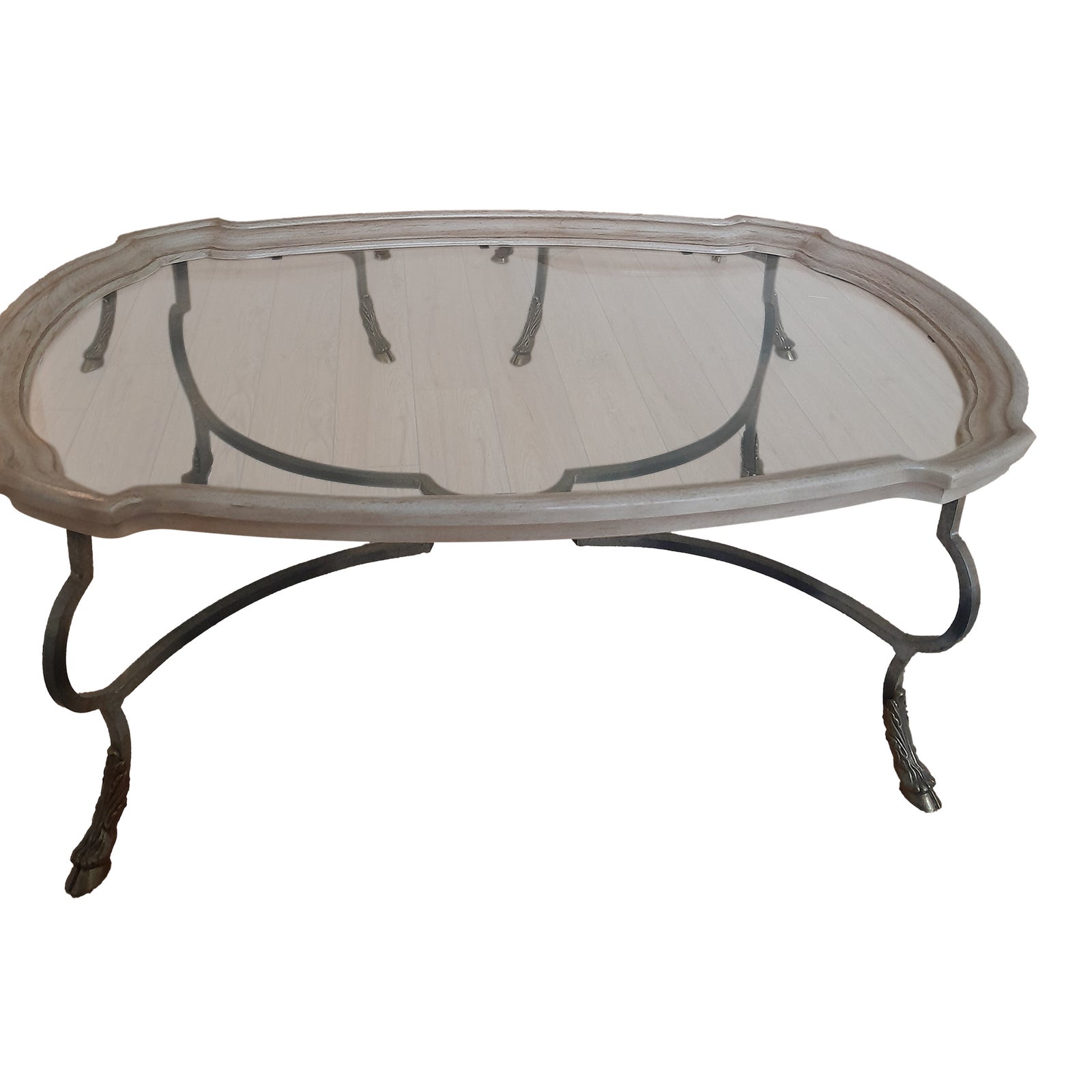 Set of 3 Glass-Top Drexel Heritage Occasional Tables | Chairish