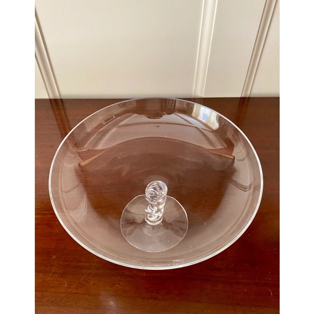 1930s Vintage Glass Compote For Sale - Image 5 of 9