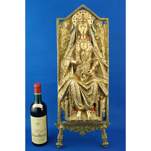 Measurements: height: 52 cm; width: 22.5 cm; depth: 10 cm; weight: 3.870 kg item : a spectacular, rare, large high-relief...