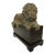 Vintage Austin Productions Sleeping Lion Sculpture on Wooden Base For Sale