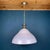 Glass Large Italian Swirl Pendant Lamp in Pink Murano Glass, 1970s For Sale - Image 7 of 11