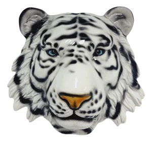 Wall Mask White Tiger by Ceramiche Boxer