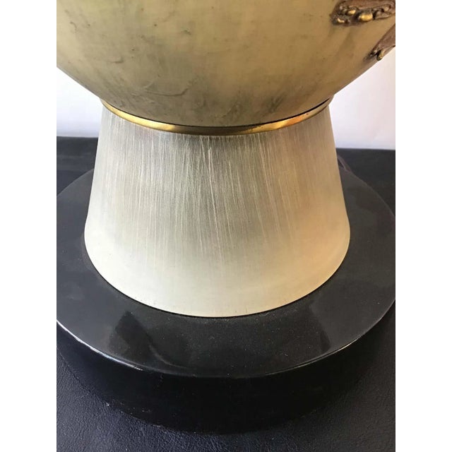 Italian 1950s Large Italian Ceramic Lamps - A Pair For Sale - Image 3 of 13