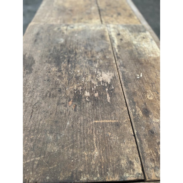 Rustic Wooden Industrial Rolling Cooler/Planter For Sale - Image 10 of 14