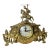 Vintage Rococo Revival Style Brass Mantel Clock, Mid–Late 20th Century For Sale