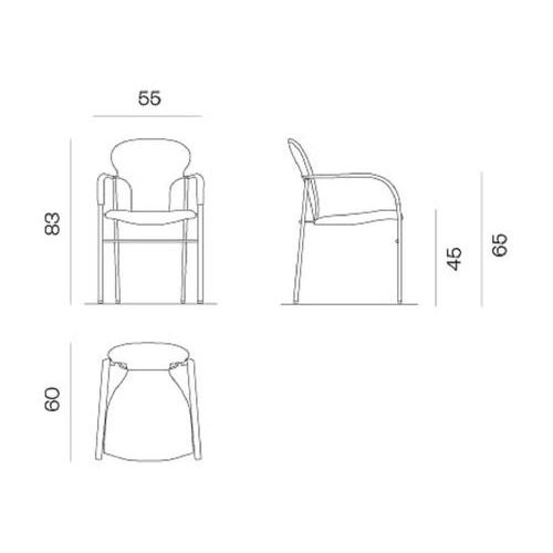 Not Yet Made - Made To Order Grey Varius Chair by Oscar Tusquets for BD Barcelona, 2022 For Sale - Image 5 of 7