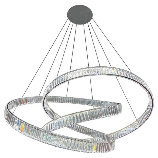 Collection Orione 2.0 Chandelier in Metal and Crystal by Jago For Sale - Image 6 of 6