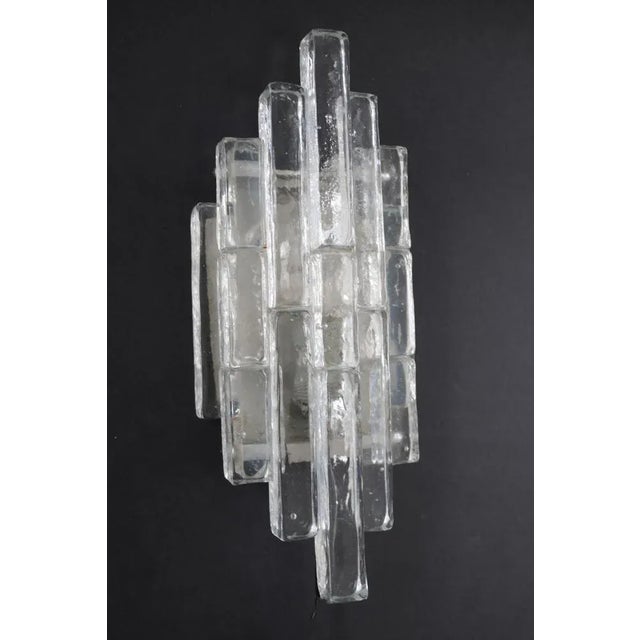 Ice Glass Wall Lamp by Albano Poli for Poliarte Linea, Italy, 1970s, in Very Good conditions. Designed 1970 to 1979 I have...