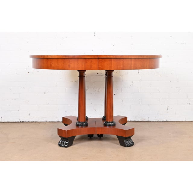 Baker Furniture Palladian Collection Neoclassical Cherry Wood Extension