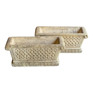 Cotswold Studio Celtic Knot Stone Planters or Troughs - Individually Priced