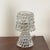 Spectacular and very rare murano glass table lamp entirely crafted in rostrato mouth-blown murano glass. This incredibly...