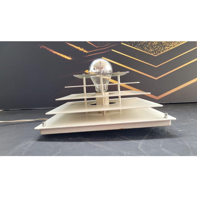 Silver Wall or Ceiling Lamp with Stepped Structure from Egoluce, 1970s For Sale - Image 8 of 12