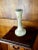 19th French Clichy Blown Glass Vase With Serrated Neck, Marbled White With Gold Inclusions For Sale - Image 9 of 11