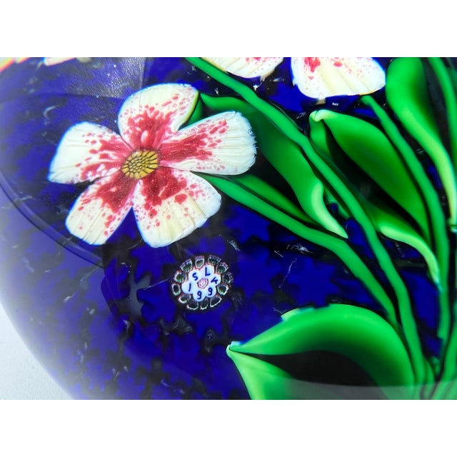 Blue Paperweight from Saint Louis, 1994 For Sale - Image 8 of 16