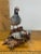 Vintage Carved Shorebird with Pair of Chicks on Burl Wood Base