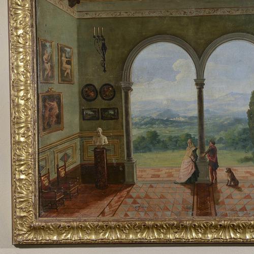 Painting, View, 1900s, Oil on Canvas For Sale - Image 5 of 9