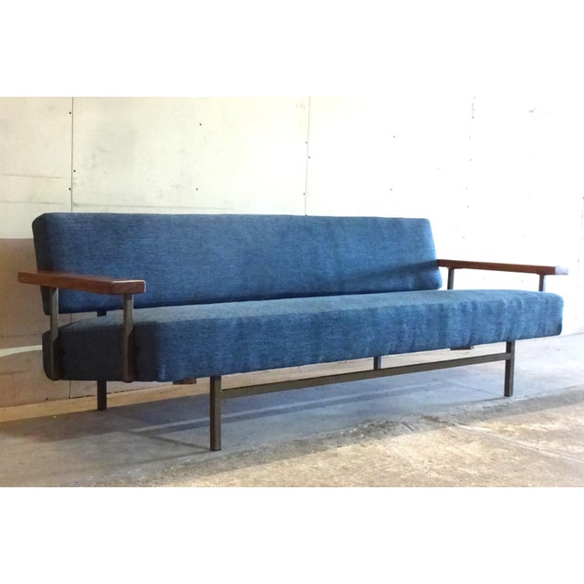 1950s Dutch Early Edition Lotus 3-Seater Sofa by Rob Parry for Gelderland, 1950s For Sale - Image 5 of 17