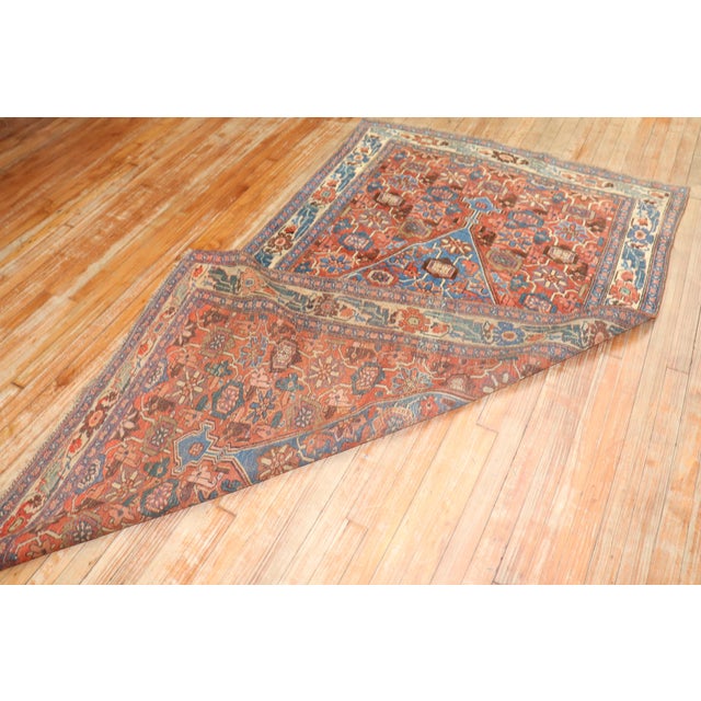 An accent size persian bidjar rustic rug from the 1st quarter of the 20th century Details rug no. j3917 size 4' 4" x 7'...