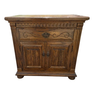 1990s Ethan Allen Royal Charter Oak Nightstand End Table Cabinet For Sale
