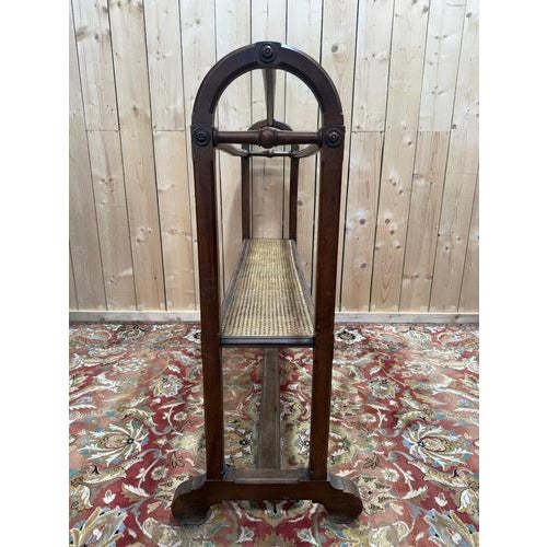 Napoleon III Rack in Walnut and Cane Suit For Sale - Image 3 of 6