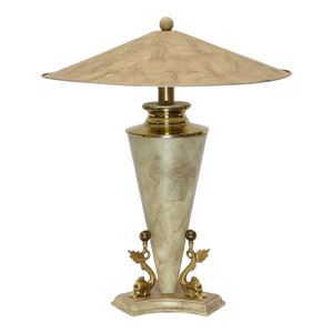 Asian Modern Table Lamp by Bauer Lamp Co
