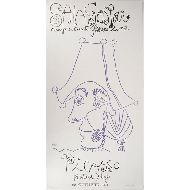 Pablo Picasso, Sala Gaspar Barcelona Exhibition Poster, Lithograph For Sale - Image 6 of 6