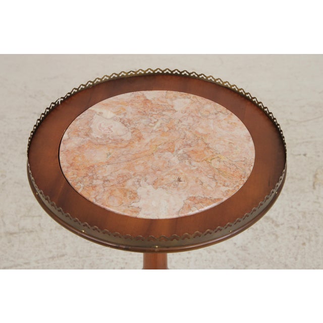 Age: Approx: 40 Years Old Details: Nice Scrolled Feet Brass Gallery Top Fine Carved Details High Quality Construction...