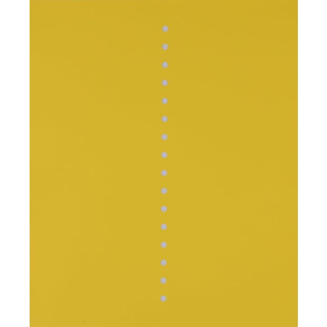 Lucio FONTANA (1899-1968) Giallo Spatial Concept Original silkscreened and perforated poster On heavy poster paper, 50 x...