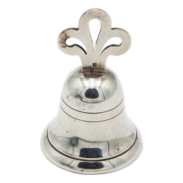 Plain Silver Bell with Simple Reliefs For Sale