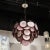 Modernist Four Tier Amethyst Handblown Murano Disc Chandelier For Sale - Image 11 of 12