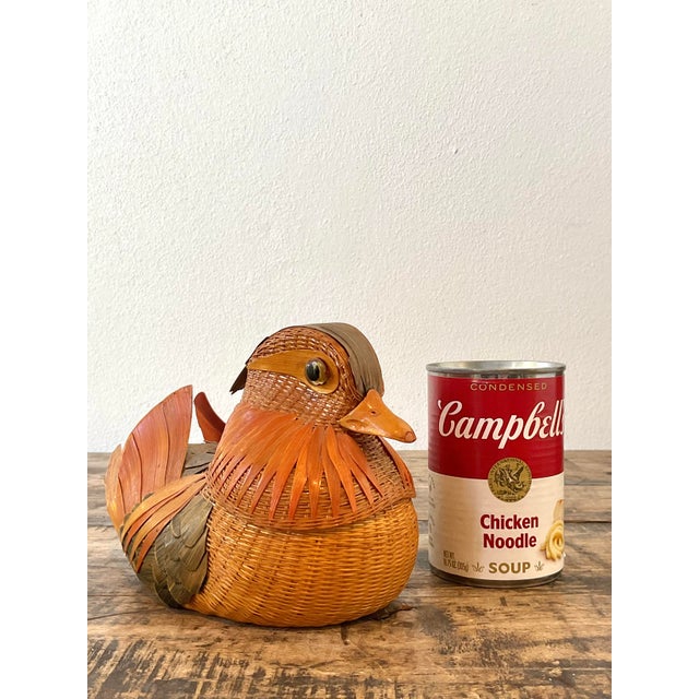 Traditional Vintage Shanghai Handicrafts Weave Rattan Bird For Sale - Image 3 of 12