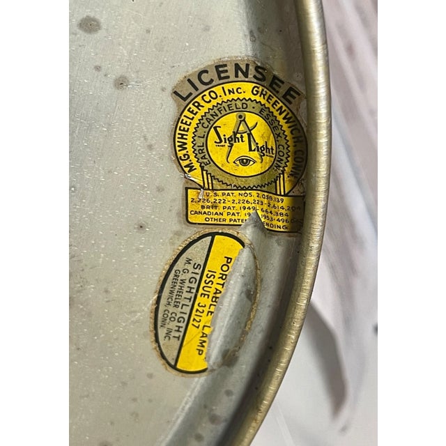 Vintage Mid Century Modern Wheeler Brass Tole Flying Saucer Table Lamp Modernist For Sale - Image 10 of 13