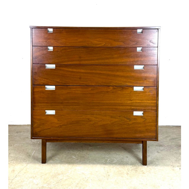 1960s Mid Century Modern George Nelson Style Tall Dresser by Bassett For Sale - Image 12 of 12