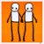 STIK, Holding Hands Signed (Orange), 2020 Lithographic print in colour on 140 gsm smooth woven paper 50 x 50 cm (19.65 x...