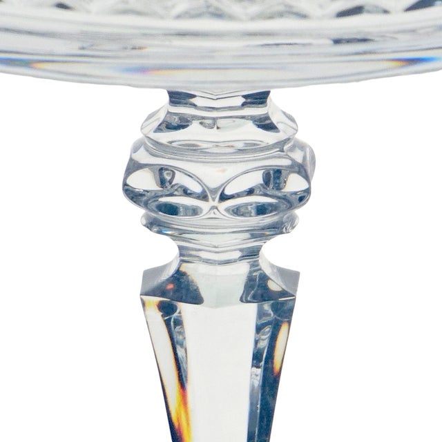 Mid 20th Century VTG Galway "Irish Rose" Crystal Champagne Sherbet Glasses Set of 6 Ireland 5.5" For Sale - Image 5 of 10