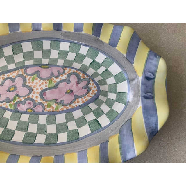 Coastal Mackenzie Childs Serving Platter For Sale - Image 3 of 5