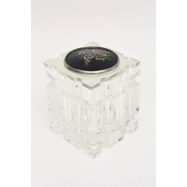 The beautiful top of this vintage box, vessel or container is the work of artist Komrad.as signed on the top. It has...