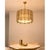 Italian Fumè Tropical Murano Glass Gold Chandelier by Simoeng For Sale - Image 4 of 6