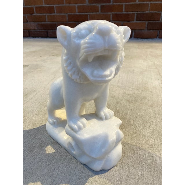 Hand Carved Soapstone Tiger Sculpture Vietnam For Sale In Denver - Image 6 of 13