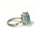 Mid 20th Century Vintage H. Stern 18k Gold Emerald Cut Aquamarine Diamond Cocktail Ring For Sale - Image 5 of 9