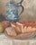 Rustic European Antique Still Life of Bread and Apples Artist Unknown For Sale - Image 3 of 9