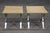 Maison Jansen Steel and Brass Leather Upholstered X Form Jansen Style Stool For Sale - Image 4 of 10