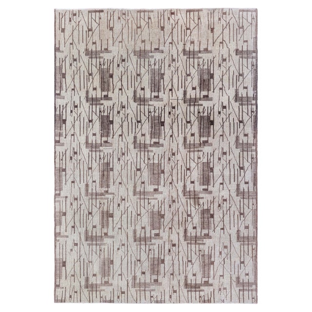 Doris Leslie Blau Art Deco Turkish Carpet by Zeki Müren For Sale