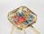 Vintage Octagonal Floral Acrylic and Brass Serving Tray by Alberto Sordi, Italy, 1970s For Sale - Image 4 of 12