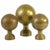Vintage Brass Spheres Details, France, Set of 3 For Sale - Image 10 of 10