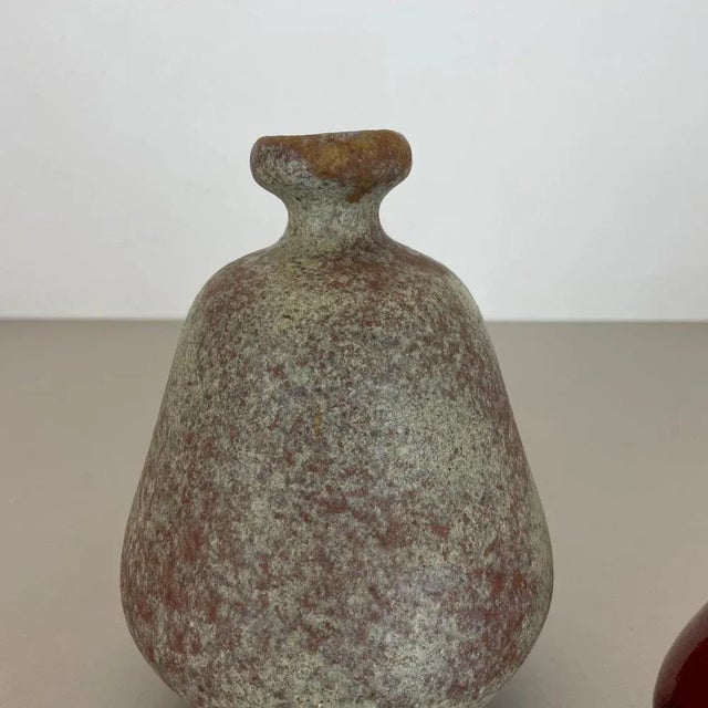 Ceramic Ceramic Studio Pottery Vases from Hartwig Heyne, Germany, 1970s, Set of 2 For Sale - Image 7 of 18