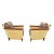 A pair of lounge chairs by John Hutton for Donghia, circa 1994. From the limited Merbau collection, these chairs were...