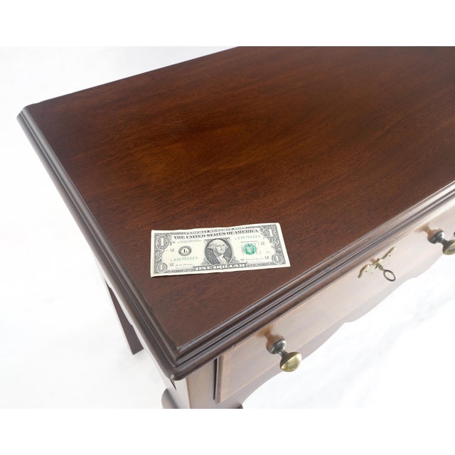 Kittinger Solid Mahogany 3 Massive Drawers Queen Anne Sideboard Credenza MINT For Sale - Image 15 of 16