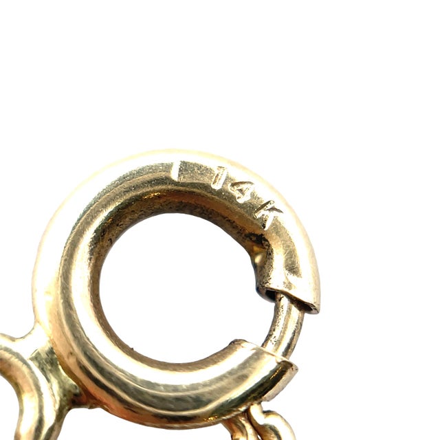 Metal 14k Yellow Gold Teddy Bear Charm/Pendant For Sale - Image 7 of 7